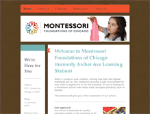 Tablet Screenshot of montessorifoundations.com